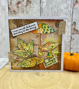 Woodware A5 Clear Stamp Set - Mushrooms
