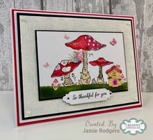 Woodware A5 Clear Stamp Set - Mushrooms
