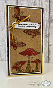 Woodware A5 Clear Stamp Set - Mushrooms