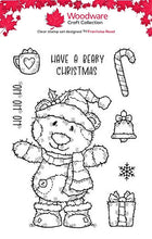 Woodware A6 Clear Stamp Set - Christmas Bertie