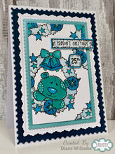 Woodware A6 Clear Stamp Set - Christmas Wreath