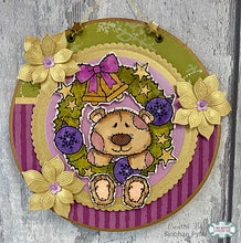 Woodware A6 Clear Stamp Set - Christmas Wreath