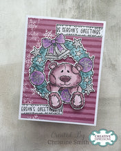 Woodware A6 Clear Stamp Set - Christmas Wreath