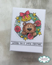 Woodware A6 Clear Stamp Set - Christmas Wreath