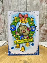 Woodware A6 Clear Stamp Set - Christmas Wreath