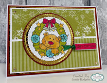 Woodware A6 Clear Stamp Set - Christmas Wreath