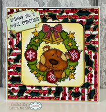Woodware A6 Clear Stamp Set - Christmas Wreath