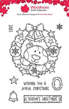 Woodware A6 Clear Stamp Set - Christmas Wreath