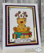 Woodware A6 Clear Stamp Set - Reindeer Costume
