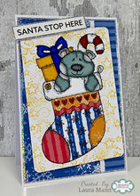 Woodware A6 Clear Stamp Set - Bertie's Stocking