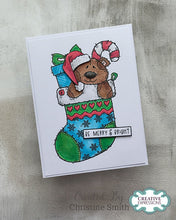 Woodware A6 Clear Stamp Set - Bertie's Stocking