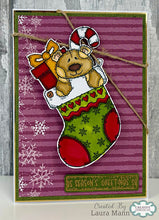 Woodware A6 Clear Stamp Set - Bertie's Stocking