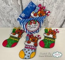Woodware A6 Clear Stamp Set - Bertie's Stocking