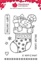 Woodware A6 Clear Stamp Set - Bertie's Stocking