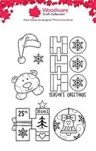 Woodware A6 Clear Stamp Set - Ho Ho Ho