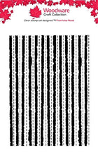 Woodware A6 Clear Stamp - Patchwork Stripes