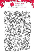 Woodware A6 Clear Stamp - Faded Spirals