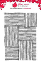 Woodware A6 Clear Stamp - Fine Lines