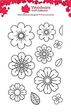 Woodware A6 Clear Stamp Set - Blooms