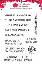 Woodware A6 Clear Stamp Set - Kind Thoughts
