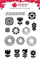 Woodware A6 Clear Stamp Set - Motifs