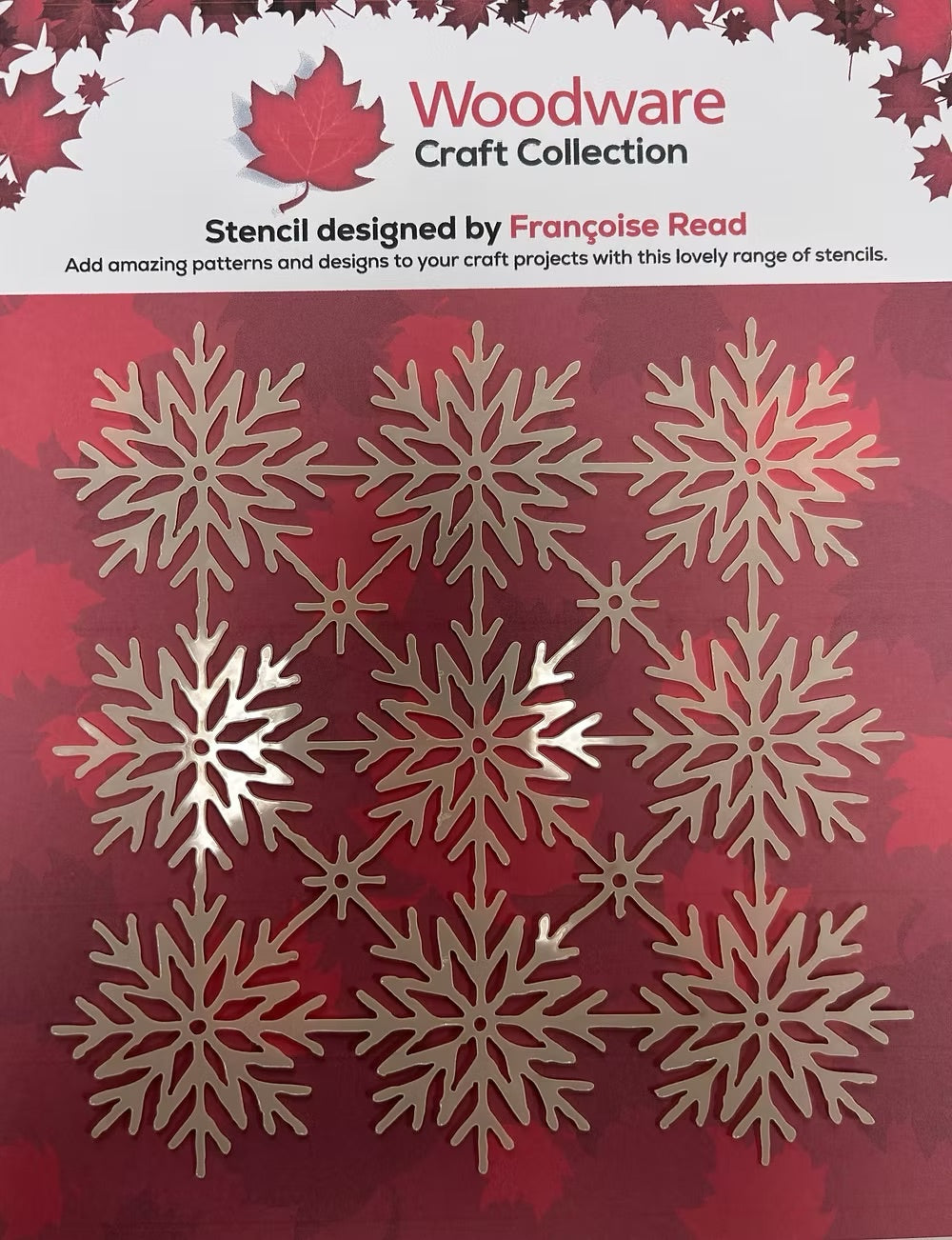 Woodware 6 x 6 Stencil - Snowflake Trellis