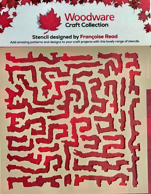 Woodware 6 x 6 Stencil - Roots