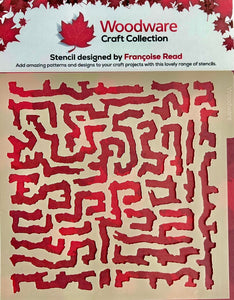 Woodware 6 x 6 Stencil - Roots