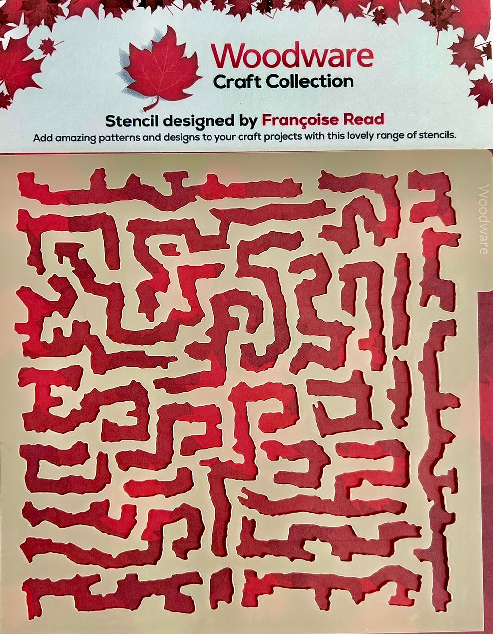 Woodware 6 x 6 Stencil - Roots