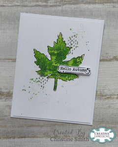 Woodware 6 x 6 Stencil - Tattered Leaves