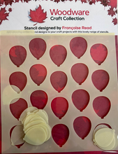 Woodware 6 x 6 Stencil - Balloon Backdrop