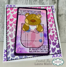 Woodware 6 x 6 Stencil - Little Hearts