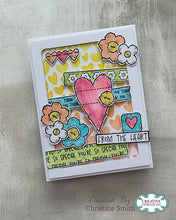 Woodware 6 x 6 Stencil - Little Hearts