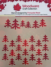 Woodware 6 x 6 Stencil - Pine Trees