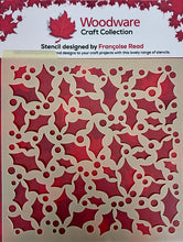 Woodware 6 x 6 Stencil - Holly & Berries