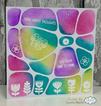 Woodware 7 x 7 Stencil - Large Doodle Template One