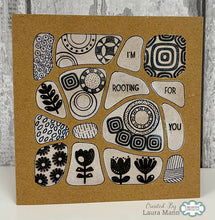 Woodware 7 x 7 Stencil - Large Doodle Template One