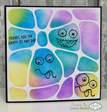 Woodware 7 x 7 Stencil - Large Doodle Template One