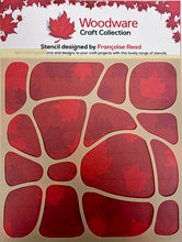 Woodware 7 x 7 Stencil - Large Doodle Template One