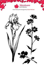 Woodware A6 Clear Stamp Set - Wild Iris