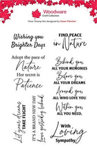 Woodware A6 Clear Stamp Set - Nature's Peace