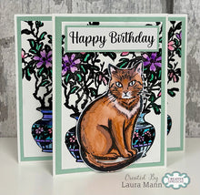 Woodware A6 Clear Stamp Set - Feline Grace