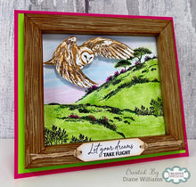 Woodware A6 Clear Stamp Set - On Silent Wings