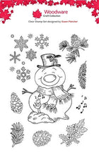 Woodware A6 Clear Stamp Set - Puddles