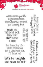 Woodware A6 Clear Stamp Set - Santa Knows Best