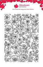 Woodware A6 Clear Stamp - Meadowsweet