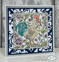 Woodware A6 Clear Stamp Set - Regal Rooster