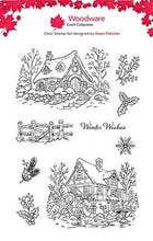 Woodware A6 Clear Stamp Set - Glade Mill Haven