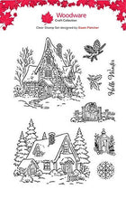 Woodware A6 Clear Stamp Set - Hoarfrost Hall