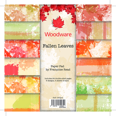 Woodware 8 x 8 Paper Pad - Fallen Leaves